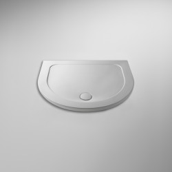 APS8009 D Shape Shower Tray 1050mm White