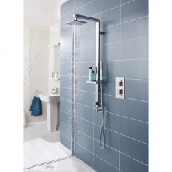APS8024 Twin Thermostatic Shower Valve With Diverter Chrome