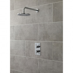APS8045 Twin Thermostatic Shower Valve With Diverter Chrome