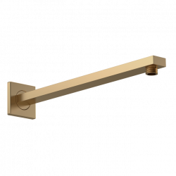 Nuie | ARM813 | Small Rectangular Shower Arm | Brushed Brass (PVD)
