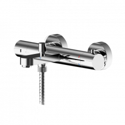 Nuie | ARV005 | Wall Mounted Thermostatic Bath Shower Mixer | Chrome