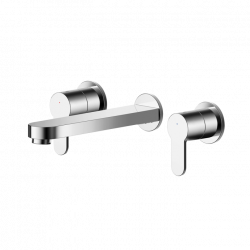 Nuie | ARV317 | Wall Mounted 3 Tap Hole Basin Mixer | Chrome