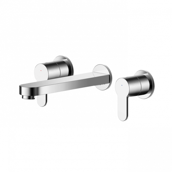 APS8113 Wall Mounted 3 Tap Hole Basin Mixer Chrome