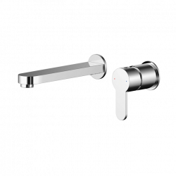 Nuie | ARV381 | Wall Mounted 2 Tap Hole Basin Mixer | Chrome
