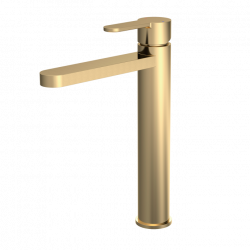 APS8136 Arvan High Rise Mixer (No Waste) Brushed Brass (PVD)