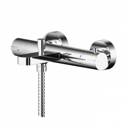 APS8150 Wall Mounted Thermostatic Bath Shower Mixer Chrome