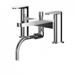 APS8153 Deck Mounted Bath Shower Mixer With Kit Chrome