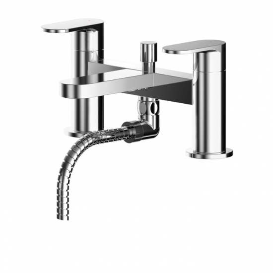 APS8153 Deck Mounted Bath Shower Mixer With Kit Chrome