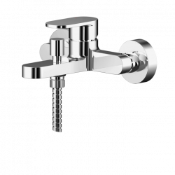 APS8159 Wall Mounted Bath Shower Mixer With Kit Chrome
