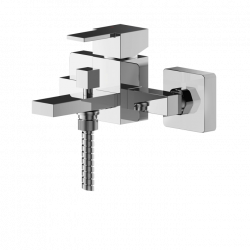 APS8188 Wall Mounted Bath Shower Mixer With Kit Chrome