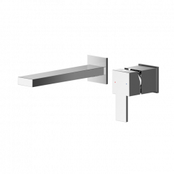 APS8197 Wall Mounted 2 Tap Hole Basin Mixer Chrome