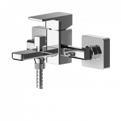 APS8218 Wall Mounted Bath Shower Mixer With Kit Chrome