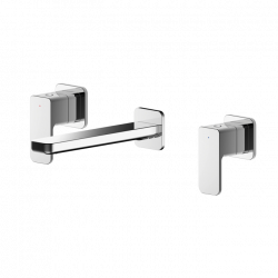 APS8219 Wall Mounted 3 Tap Hole Basin Mixer Chrome
