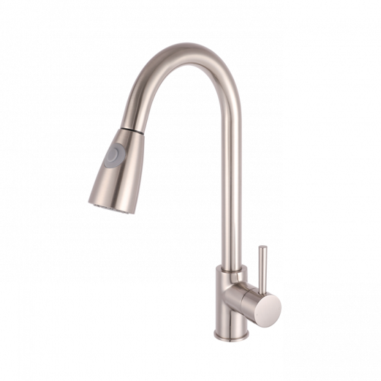 APS8272 Pull-out Mixer Tap Brushed Steel