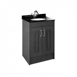 APS8429 600 2-Door F/S Unit with Marble Top 1TH Royal Grey/Black