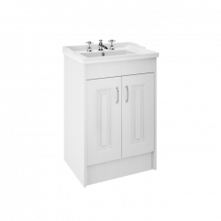 APS8481 600 2-Door F/S Unit with Basin 3TH White Ash/White