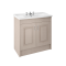 APS8488 1000 2-Door F/S Unit with Basin 3TH Stone Grey/White