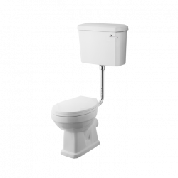 Nuie | CCT001 | Low Level Pan, Cistern & Flush Pipe Kit | White