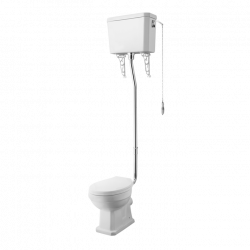 Nuie | CCT002 | High Level Pan, Cistern & Flush Pipe Kit | White