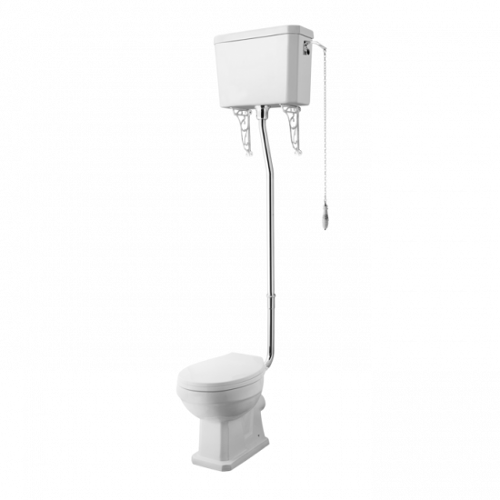 APS8516 High Level Pan, Cistern & Flush Pipe Kit White