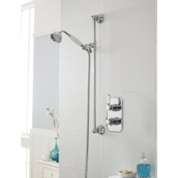 APS8544 Twin Thermostatic Shower Valve Chrome