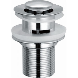 APS3333 Round Dome Slotted Sprung Basin Waste Chrome