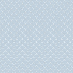 APS12537 SHOWER WALL - Scallop Blue SCA04 Blue