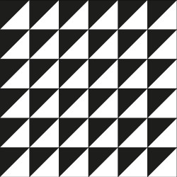 APS12553 SHOWER WALL - Grafito Tile Black & White Black/White