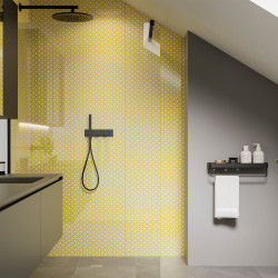 APS12560 SHOWER WALL - Retro SCA02 Yellow