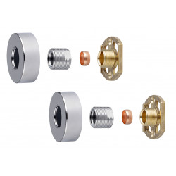 APS0114 Round Easy-Fit Shower Kit Chrome