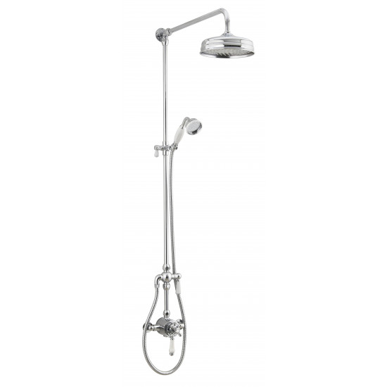 APS11524 Tenby Traditional Dual Control Shower Kit Chrome