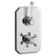 APS11553 Tenby Traditional Concealed 2 handle 1 Way  Thermostatic Valve Chrome