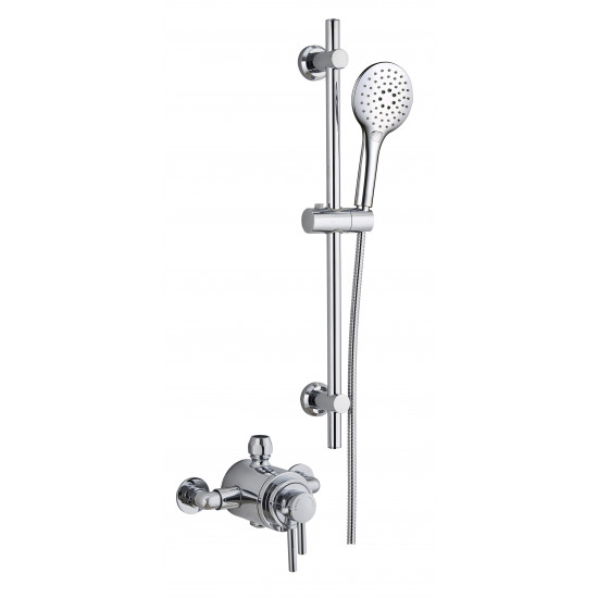 APS11609 Conwy Concentric Dual Control Shower Kit Chrome