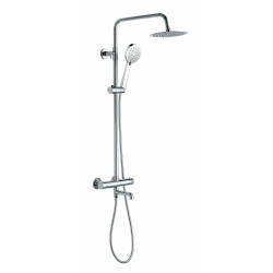 APS11620 Plumb Essentials Round Shower kit with Bath Filler  Chrome