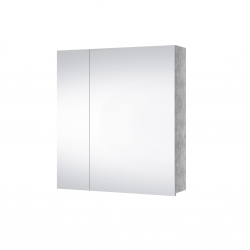 APS11734 Concrete Double Door Mirror Cabinet 