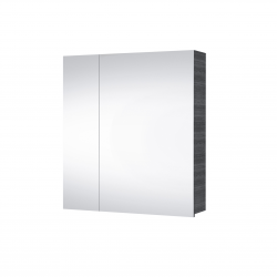 APS11735  Senca Grey Double Door Mirror Cabinet 