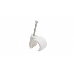 APS0081 10-12 mm Nail-in Pipe Clip  White