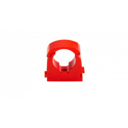 APS0084 15mm Single Hinged Pipe Clip (Red/Hot) Red