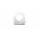APS0087 22mm Single Hinged Pipe Clip White