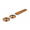 APS12915 2 x 200mm lengths & 2 x 18mm Pipe Collars  Rose Gold
