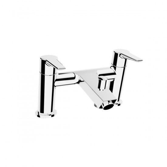 APS12683 Vitra Solid S Deck - Mounted Bath Mixer with Hand Shower Chrome