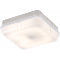 APS13741 IP65 28W HF Square Bulkhead with Opal Diffuser and White Base 