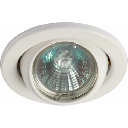 APS13660 IP20 12V 50W max. L/V White Eyeball Downlight with Bridge 