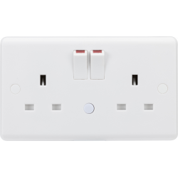 APS17274 13A 2G DP switched socket with night light function 