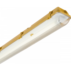 APS15575 110V IP65 1x58W 5ft Single HF Non-Corrosive Fluorescent Fitting with Emergency 