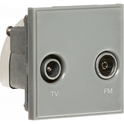 APS15591 Diplexed TV /FM DAB Outlet Module 50 x 50mm - Grey 