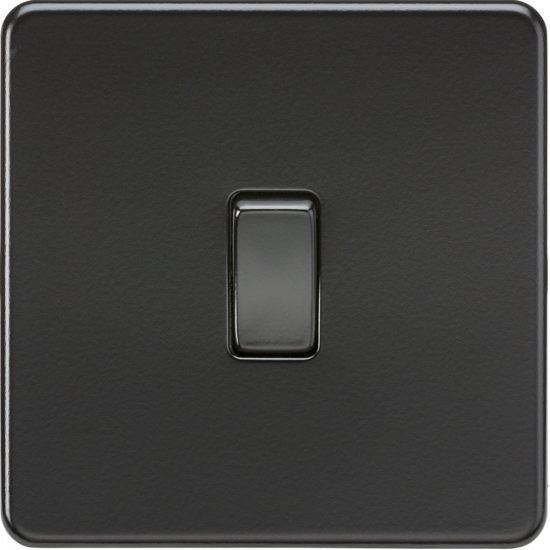 APS15530 Screwless 10AX Intermediate Switch - Matt Black 