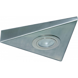 APS13687 Triangular Under Cabinet Fitting 1m Cable Brushed Chrome 