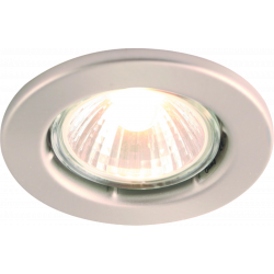 APS13649 IP20 50W GU10 Brushed Chrome Recessed Fixed Downlight 