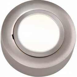 APS13645 IP20 12V L/V Brushed Chrome Cabinet Fitting Surface or Recessed (lamp included) 